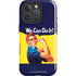 Rosie The Riveter Vintage War Poster iPhone 16 Pro Magsafe Impact Case